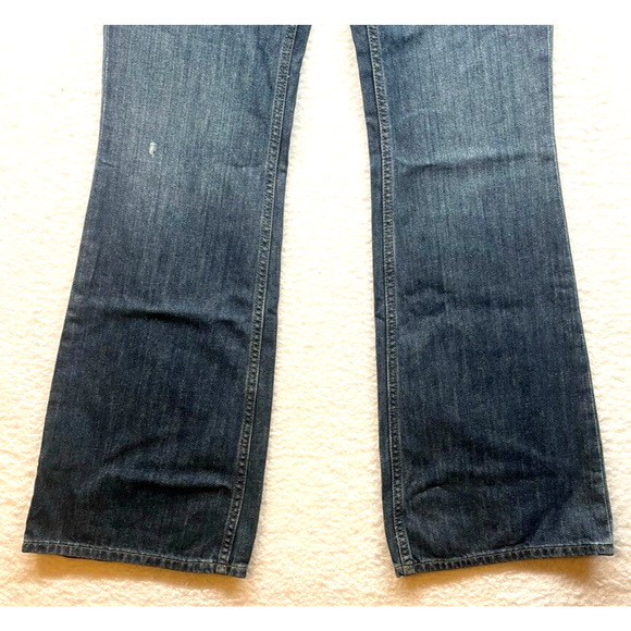 Express Jeans Womens 6 Stone Blue X2 Flare Regular 31 Low RiseY2K Vintage Curvy - Picture 4 of 13